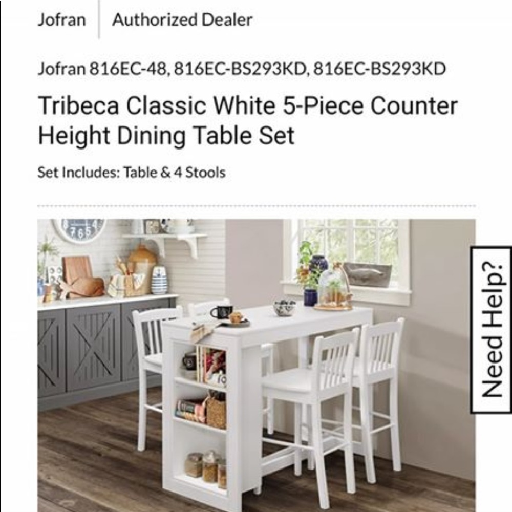 New Kitchen table set
